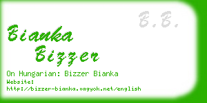 bianka bizzer business card